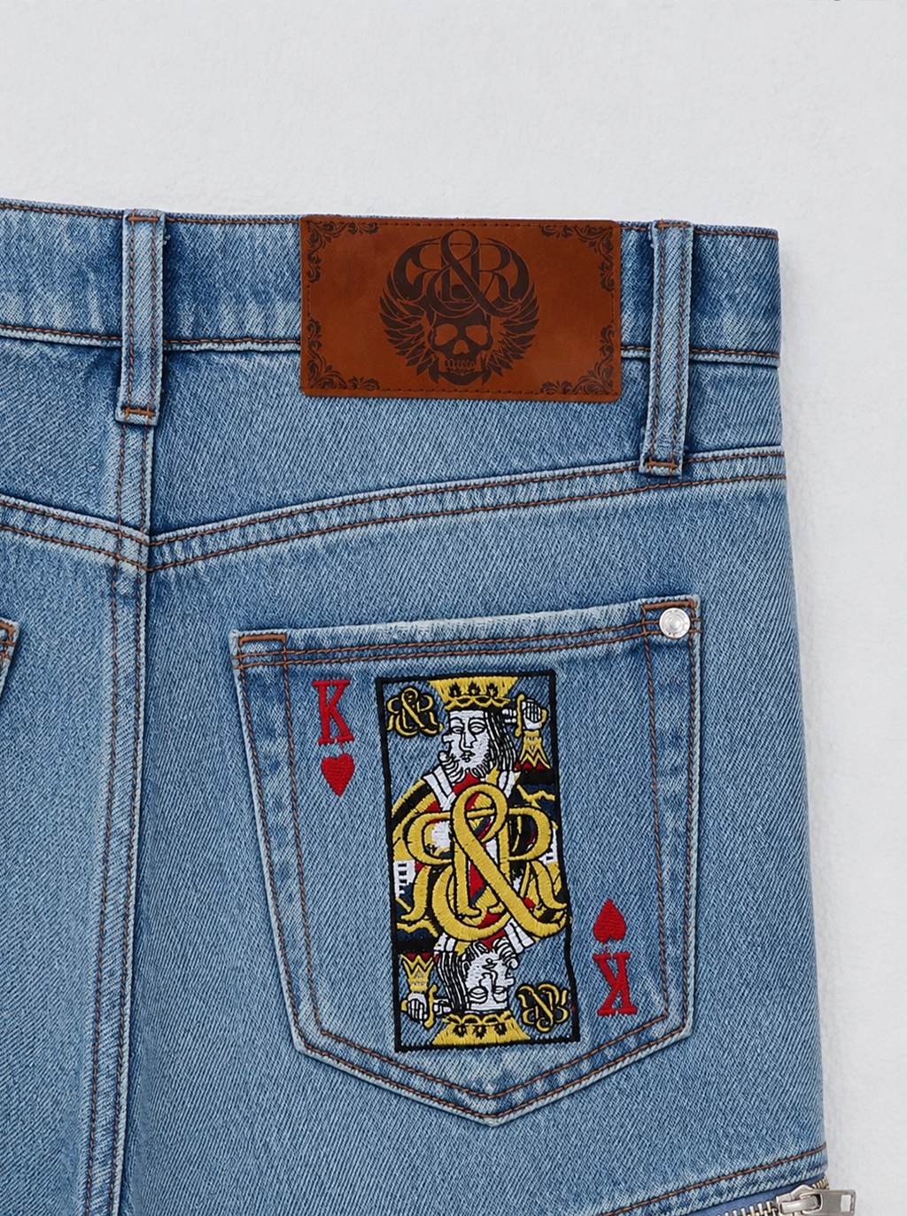 Kaia Graphic Patch Straight Jean