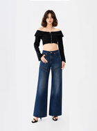 Kaia Graphic Patch Straight Jean