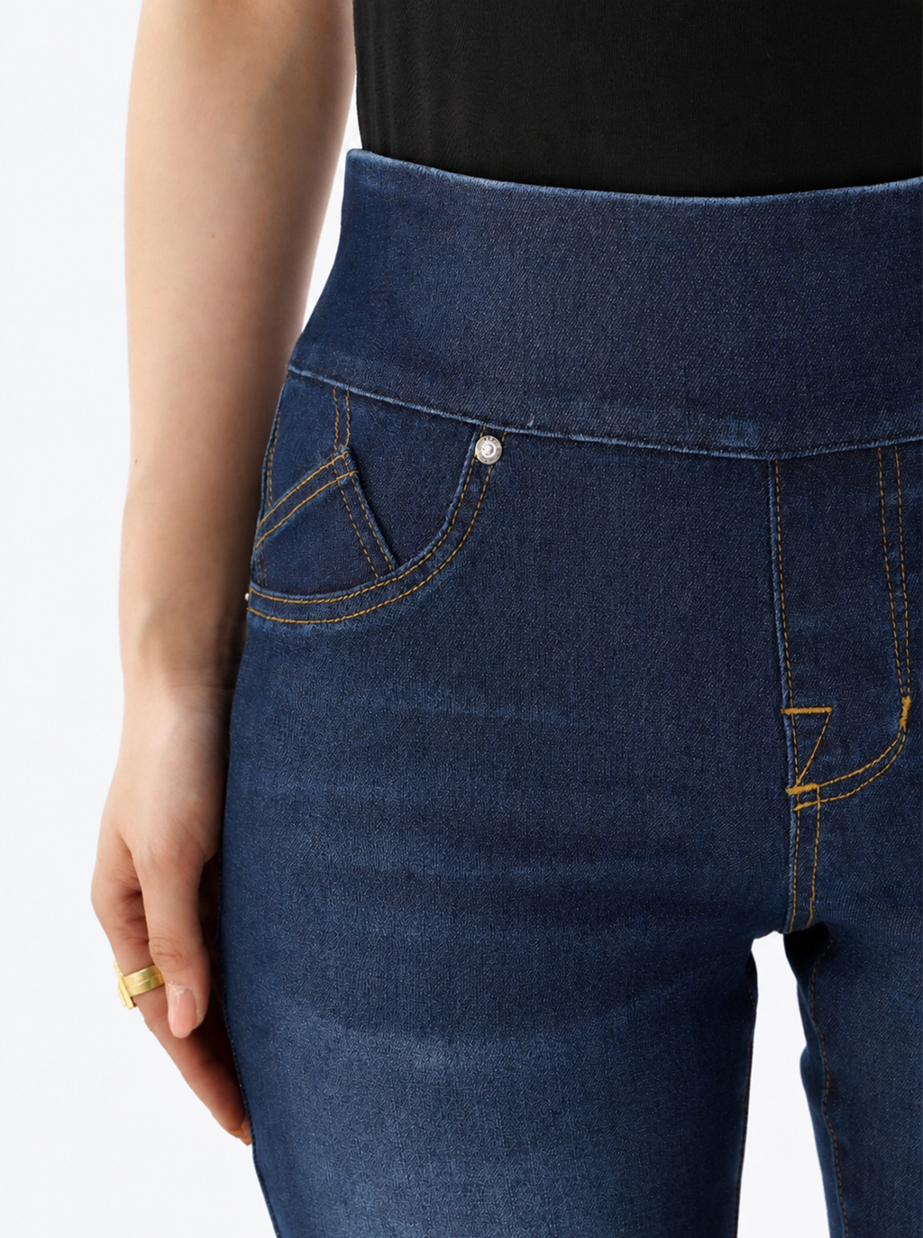 Berlin Logo Embroidered Skinny Jean