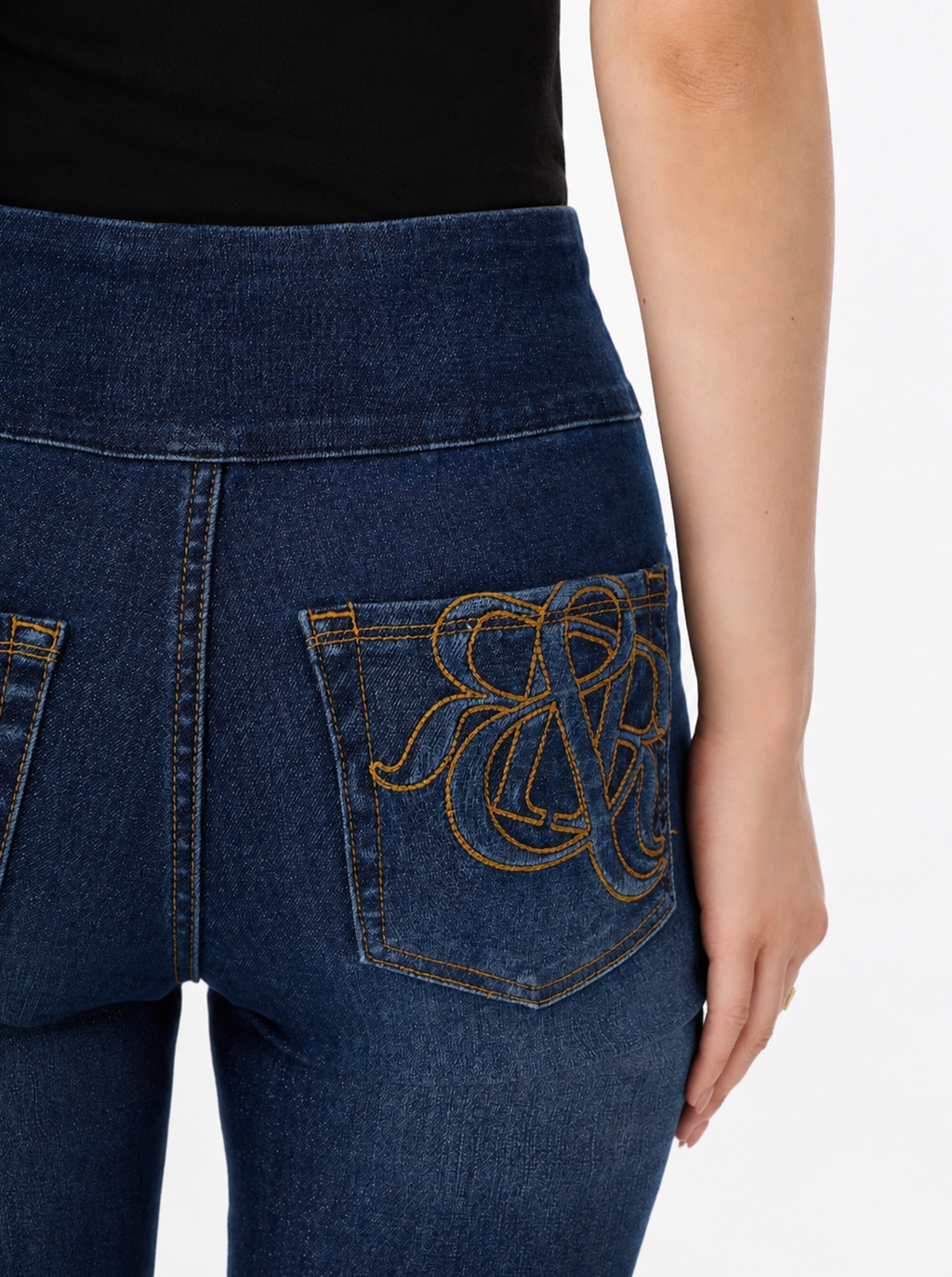 Berlin Logo Embroidered Skinny Jean
