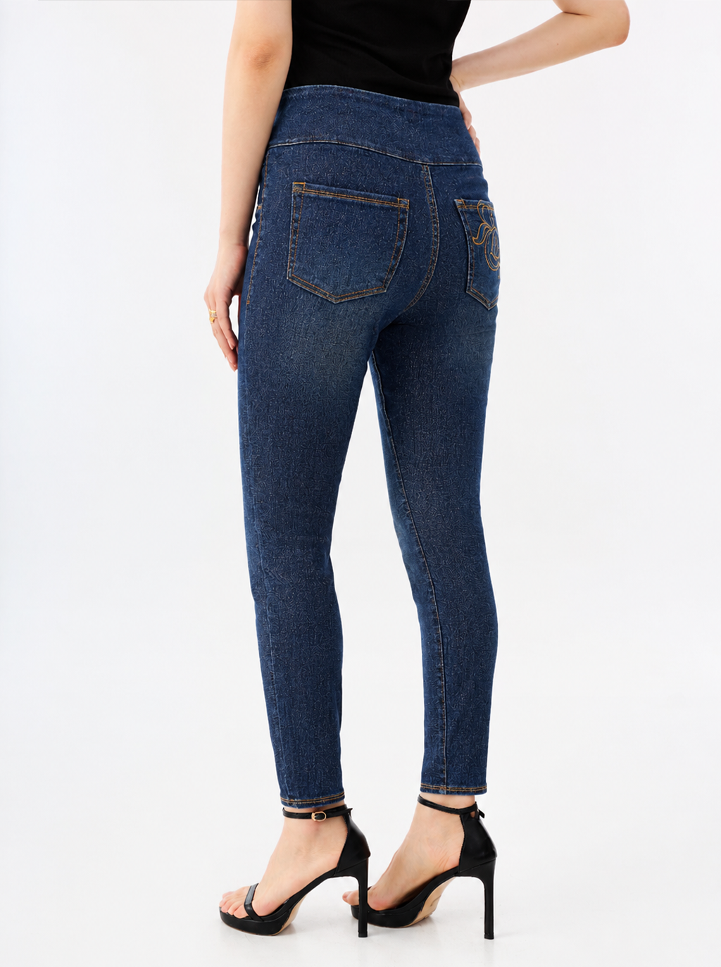 Berlin Logo Embroidered Skinny Jean