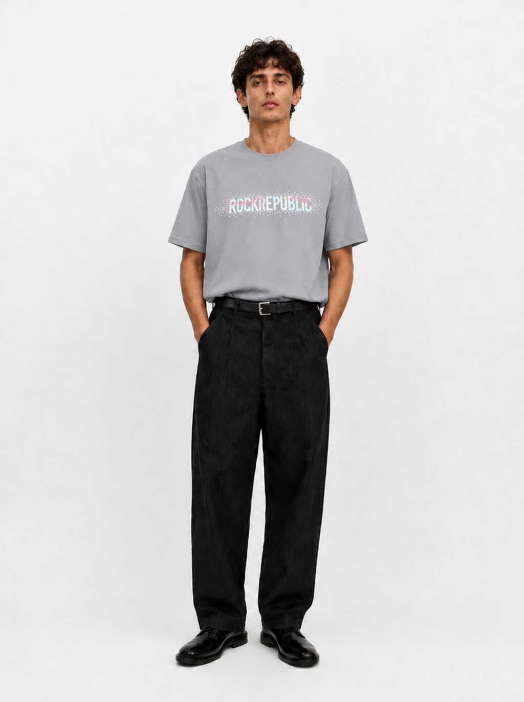 Embellished Wordmark Relaxed T-Shirt