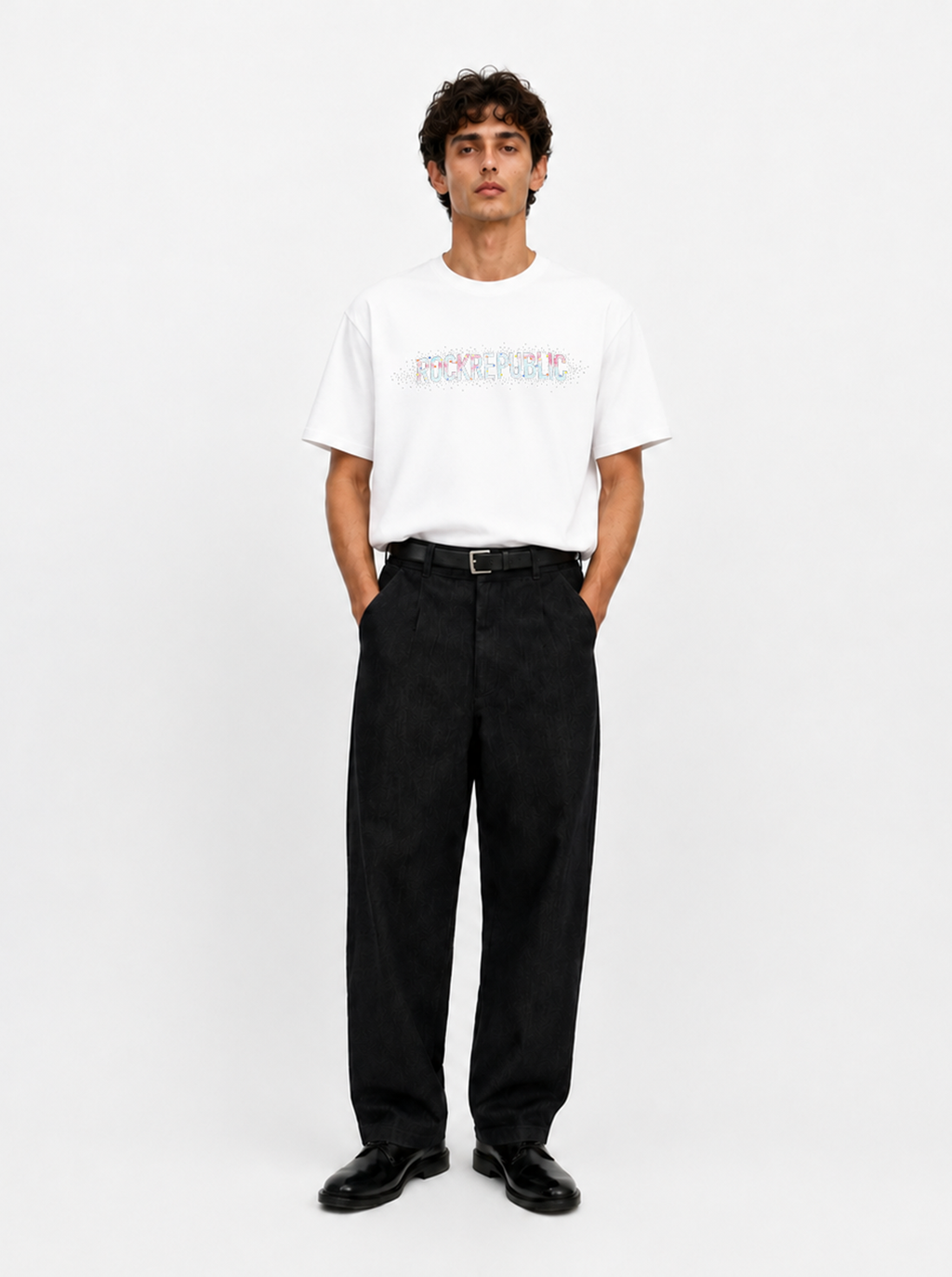 Embellished Wordmark Relaxed T-Shirt