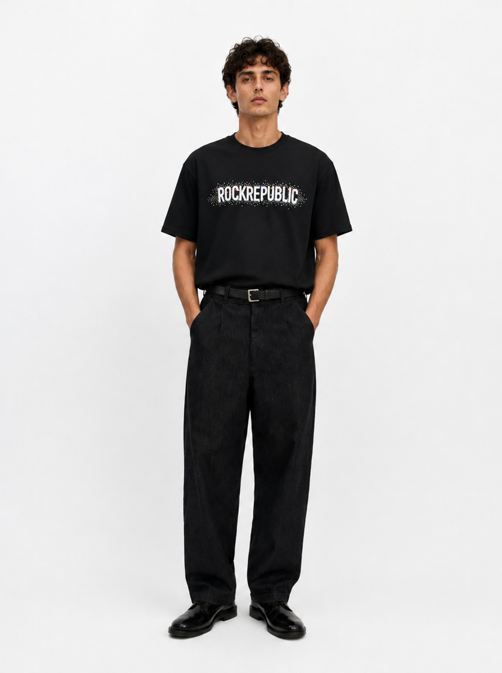 Embellished Wordmark Relaxed T-Shirt