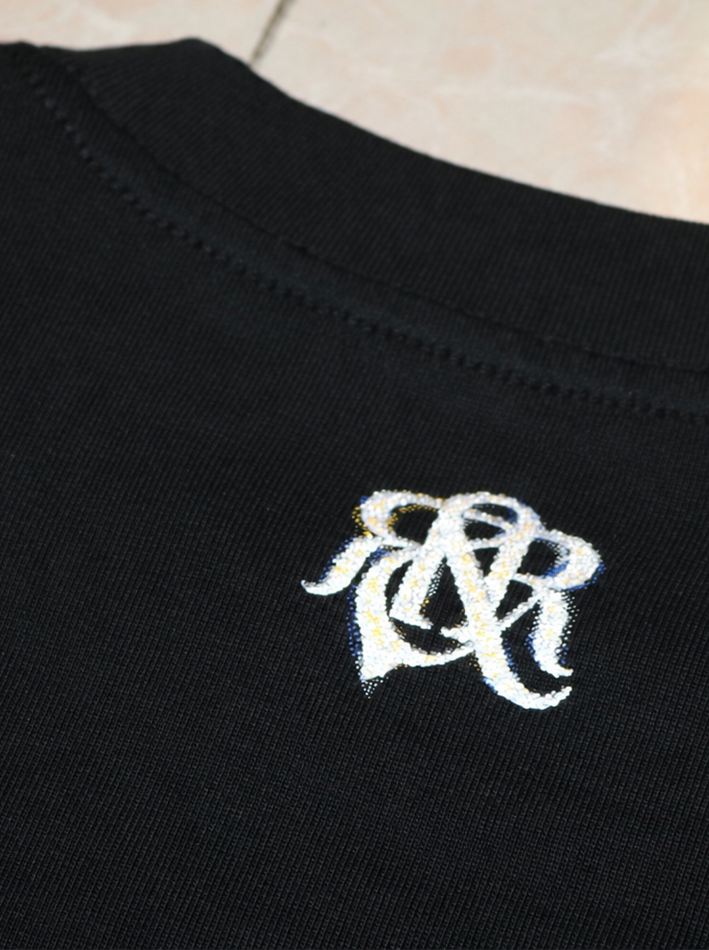 Embellished Wordmark Relaxed T-Shirt
