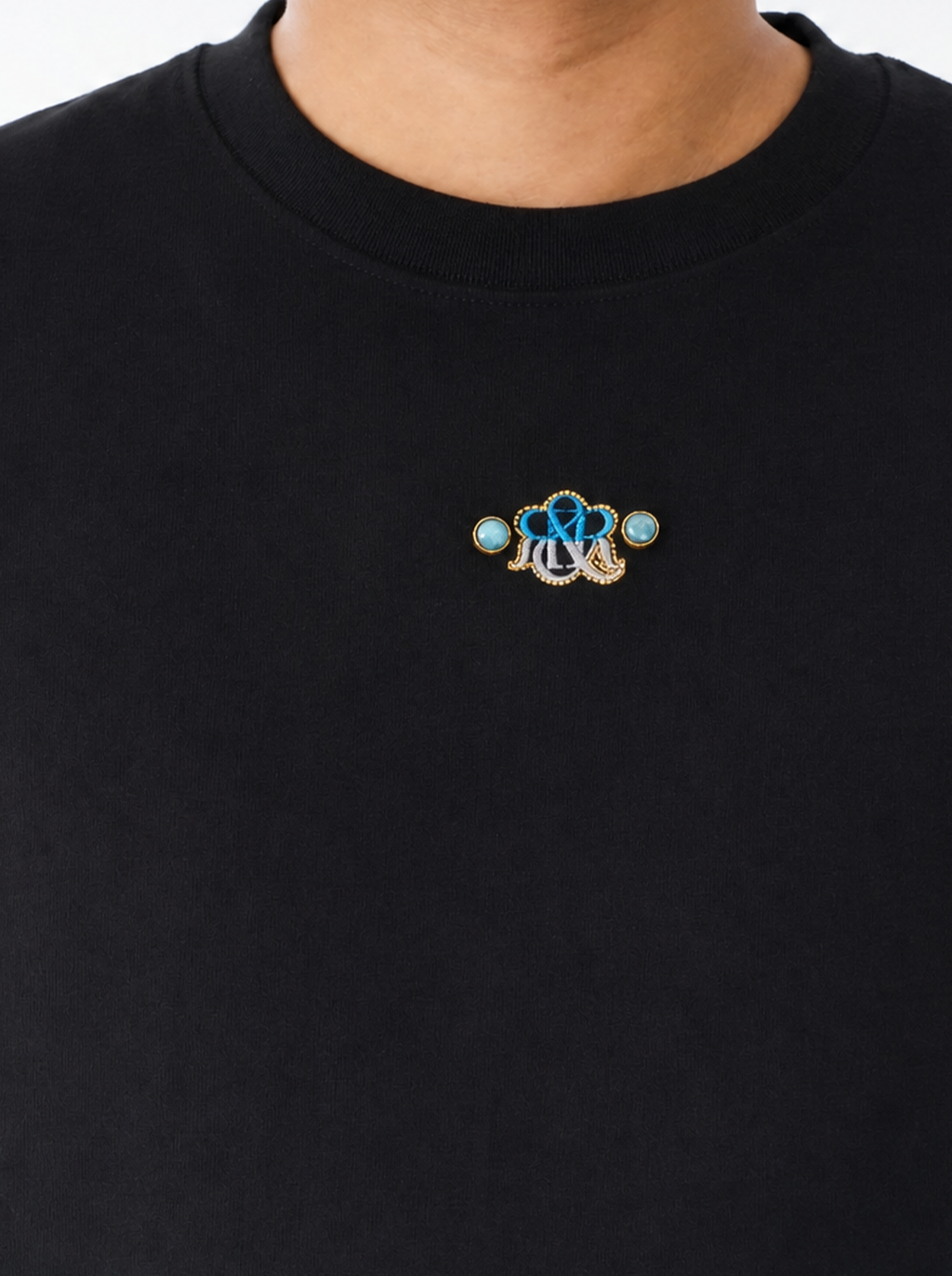 Embroidered Crest Relaxed T-Shirt