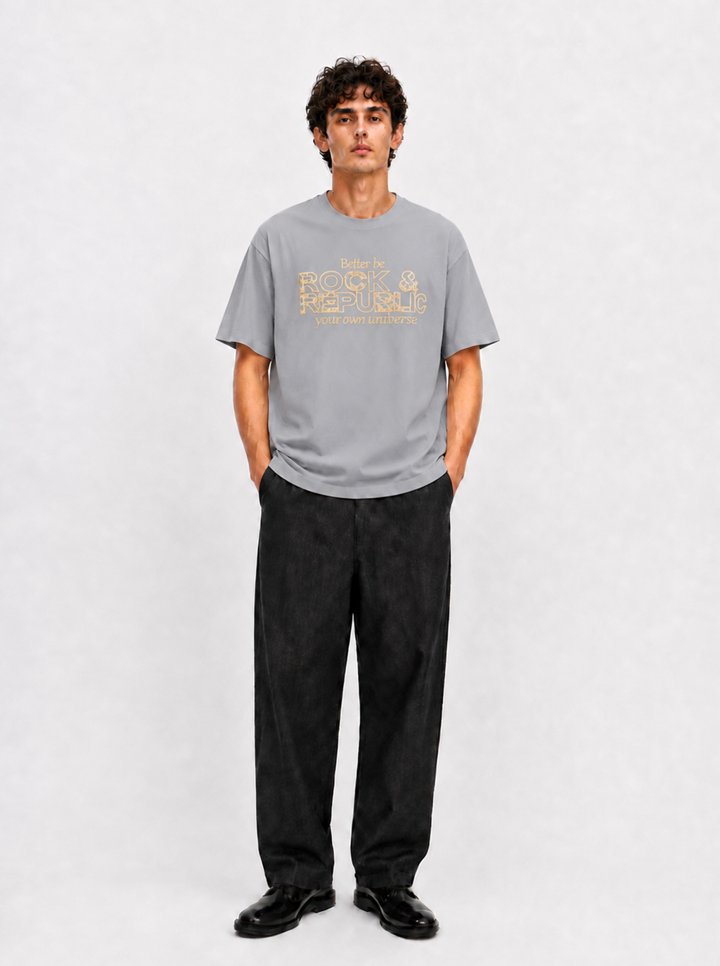 Gold Rock Graphic Relaxed T-Shirt