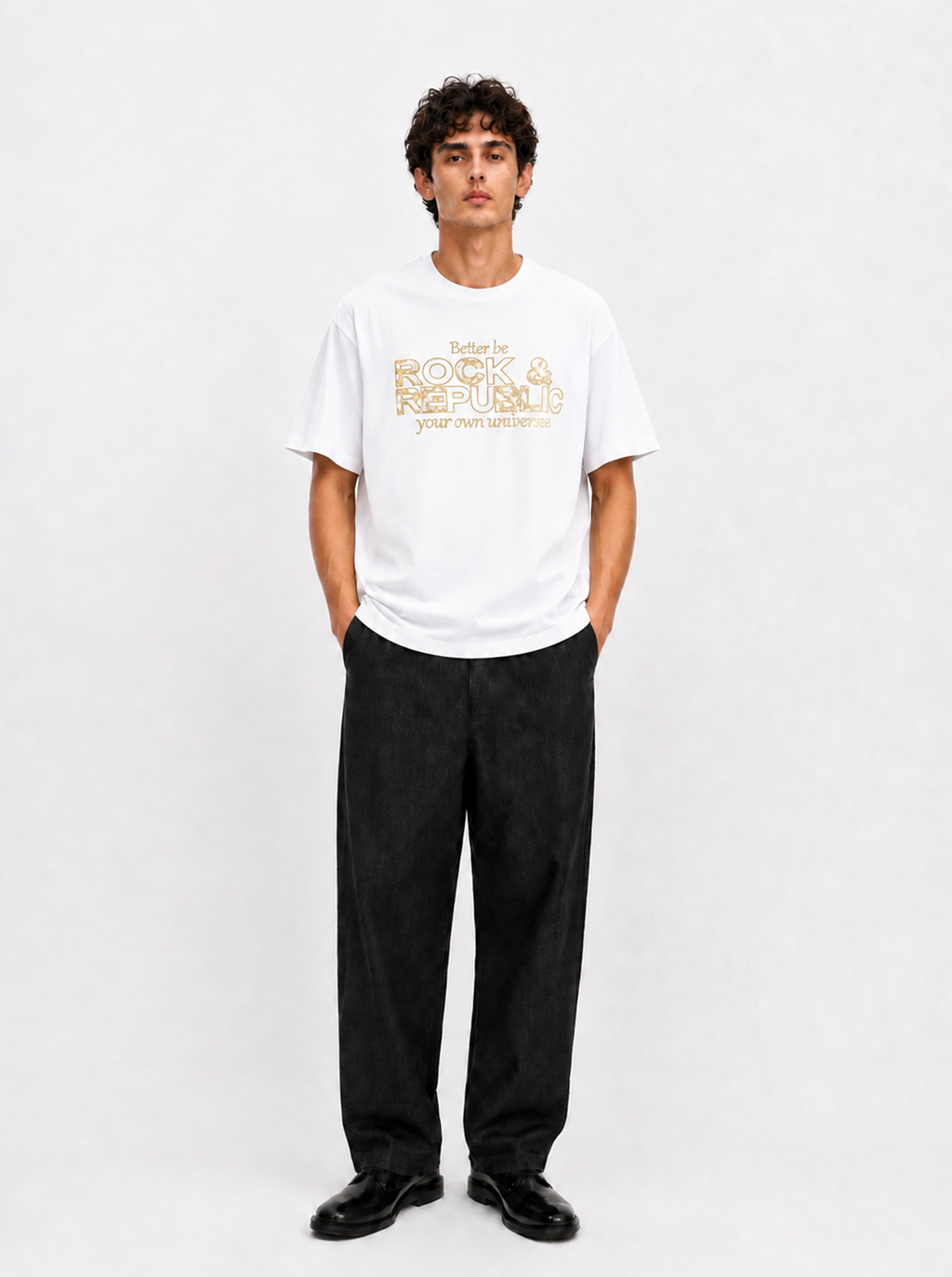 Gold Rock Graphic Relaxed T-Shirt