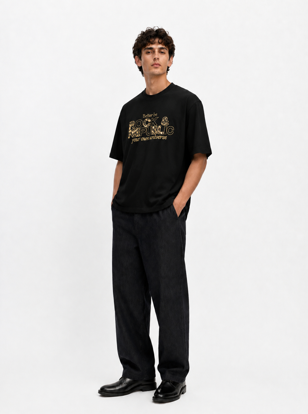 Gold Rock Graphic Relaxed T-Shirt