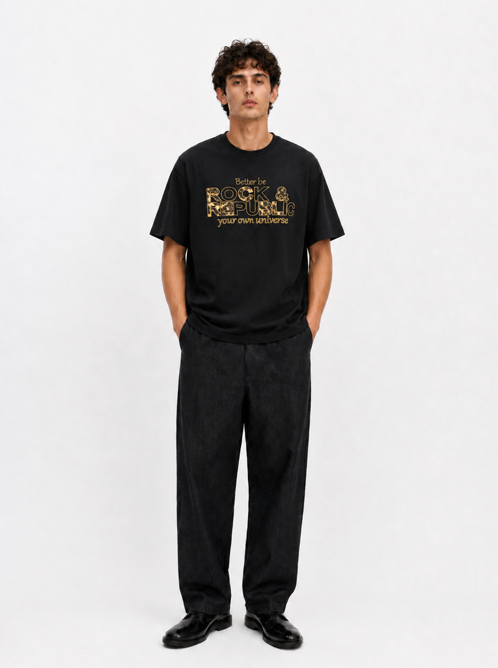 Gold Rock Graphic Relaxed T-Shirt