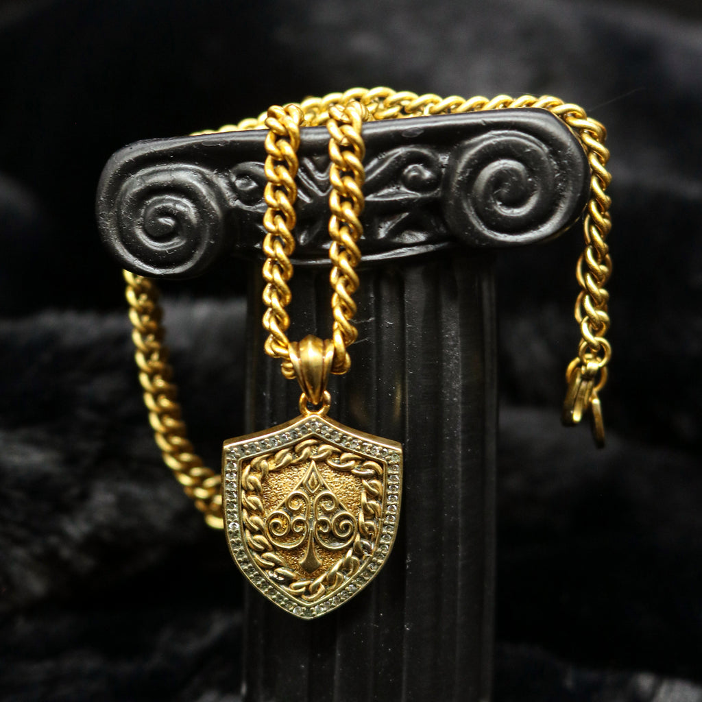 Aureus Shield Crest Chain Necklace