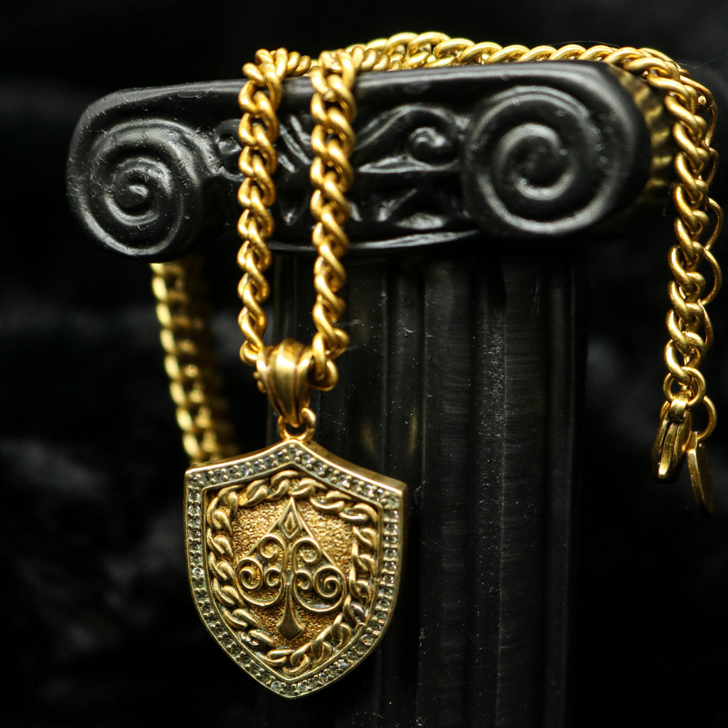 Aureus Shield Crest Chain Necklace