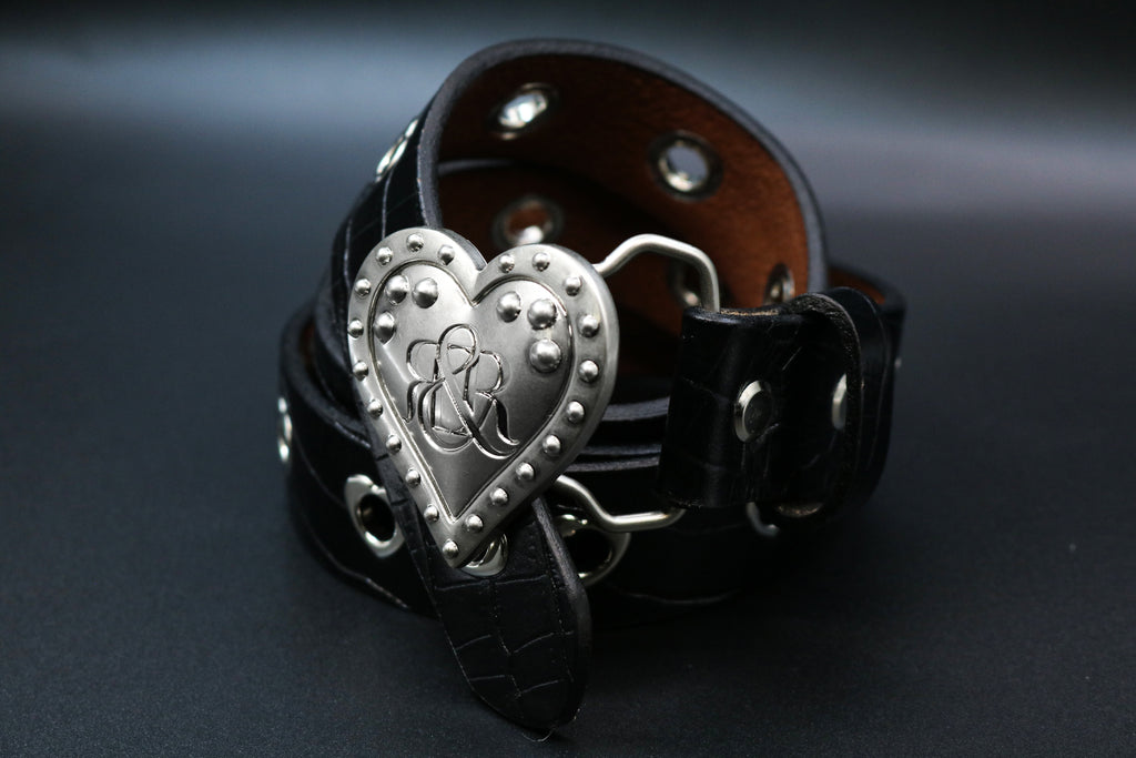 Heart Logo Eyelet Belt