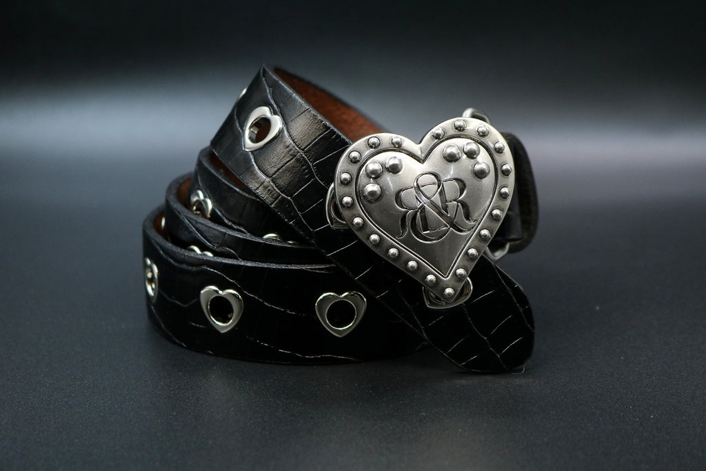 Heart Logo Eyelet Belt
