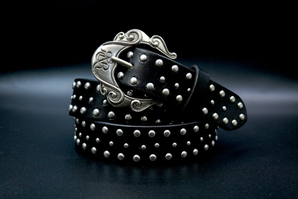 Studded Ornate Buckle Belt
