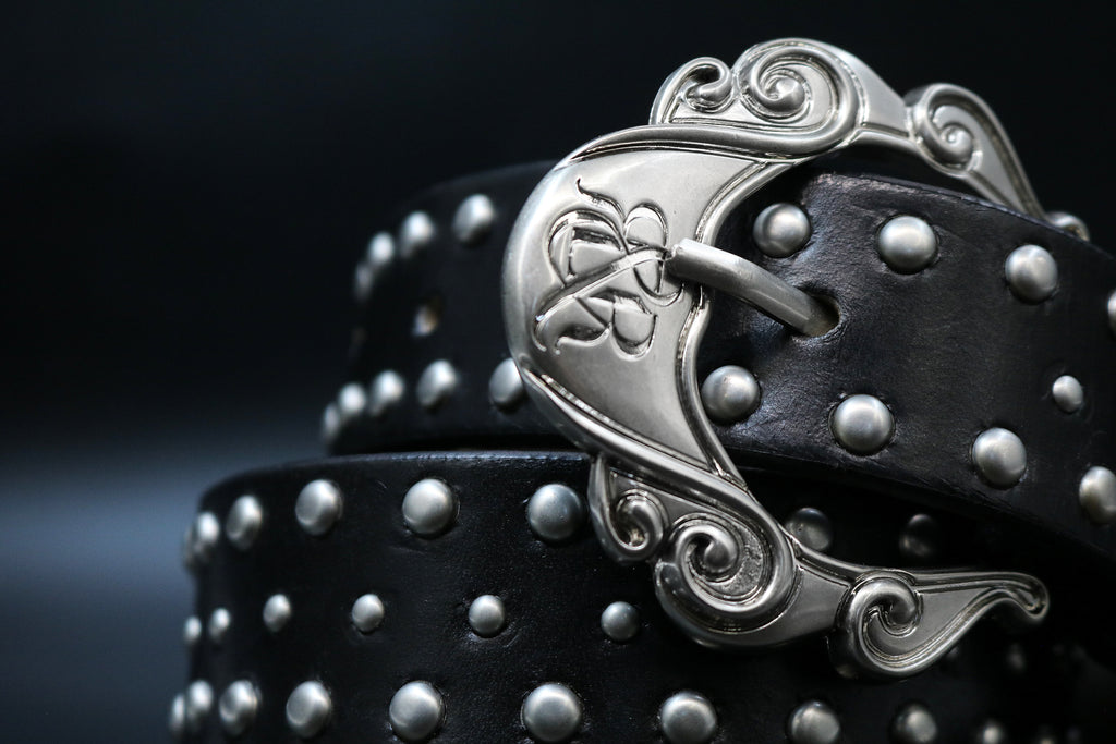 Studded Ornate Buckle Belt