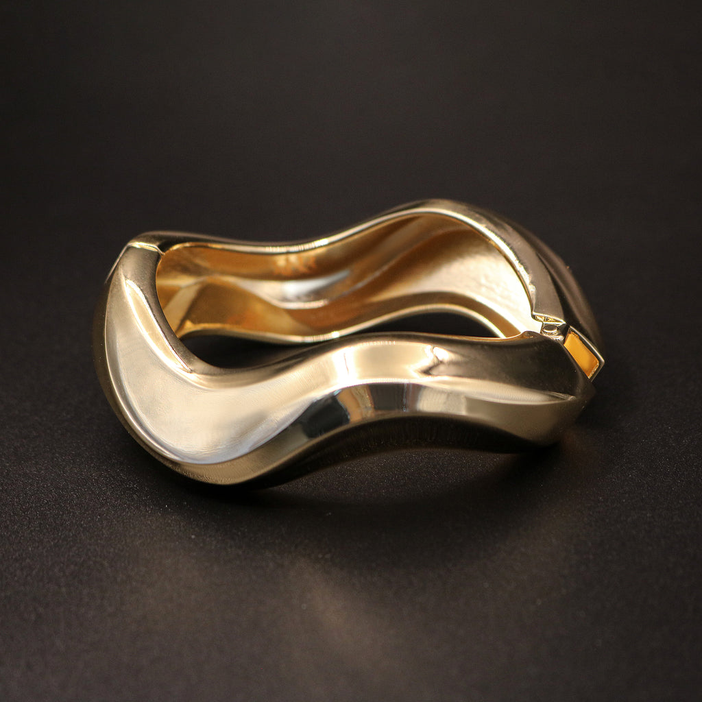Sculptural Wave Cuff Wristband
