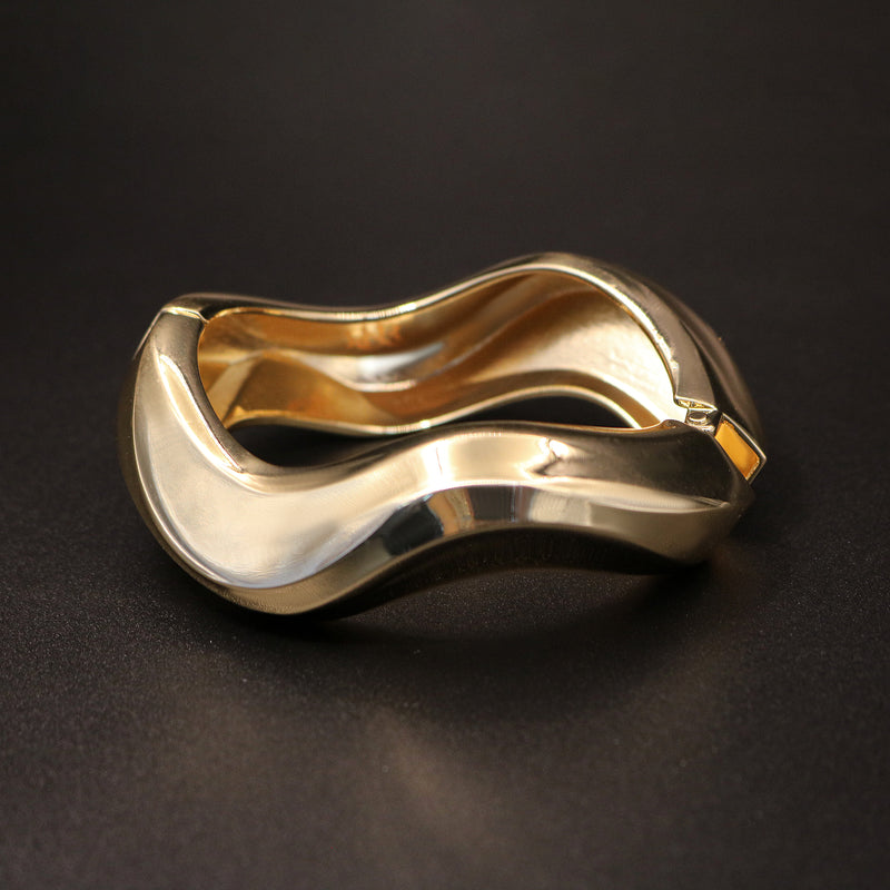 Sculptural Wave Cuff Wristband