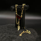 Crimson Blade Pendant Necklace