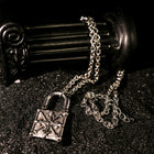 Iron Lock Padlock Chain Necklace