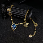 Sapphire Vine Drop Pendant Necklace