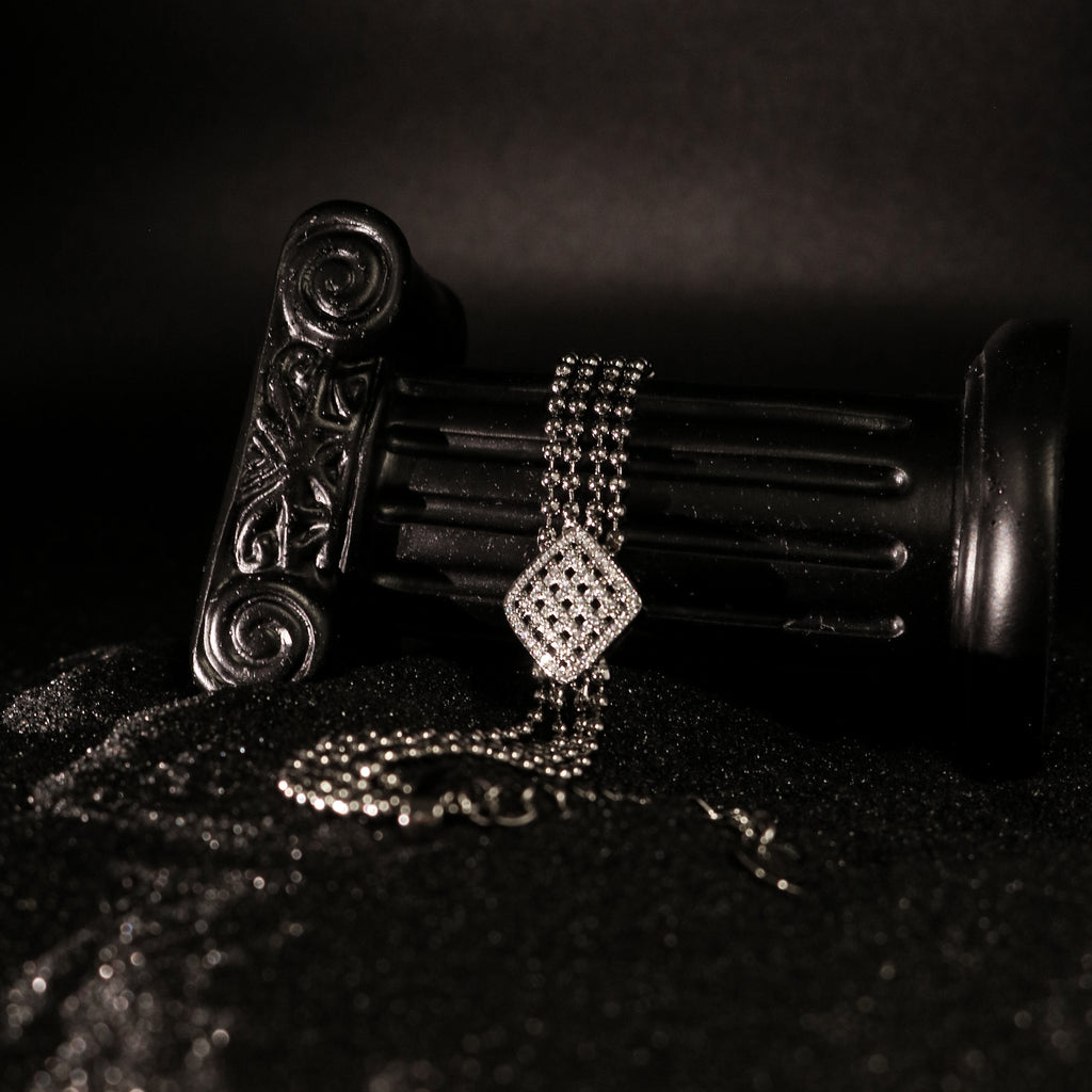 Cubic Zirconia Geometric Charm Link Wristband