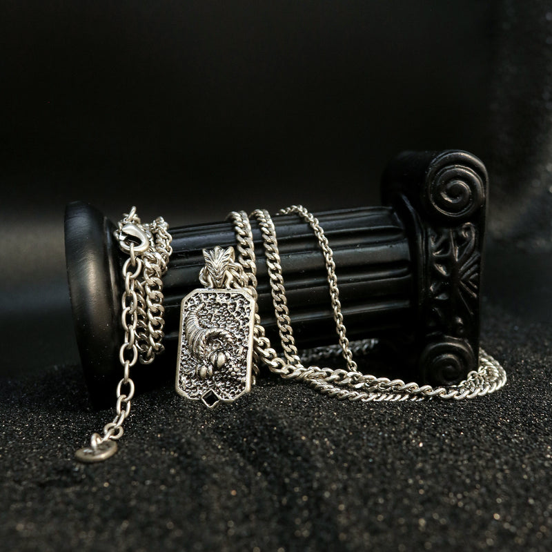 Heritage Tag Pendant Chain Necklace
