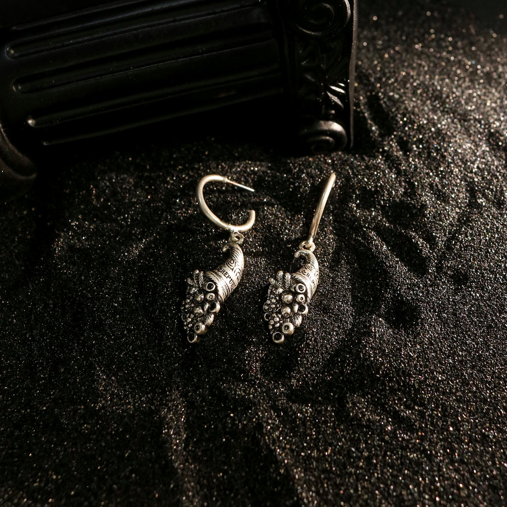 Sculpted Fish Charm Dangle Earrings