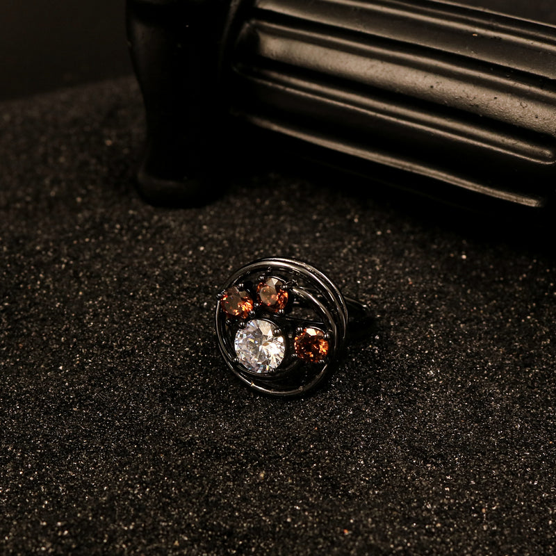 Cubic Zirconia Cluster Ring
