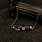 Cubic Zirconia Coil Charm Link Wristband