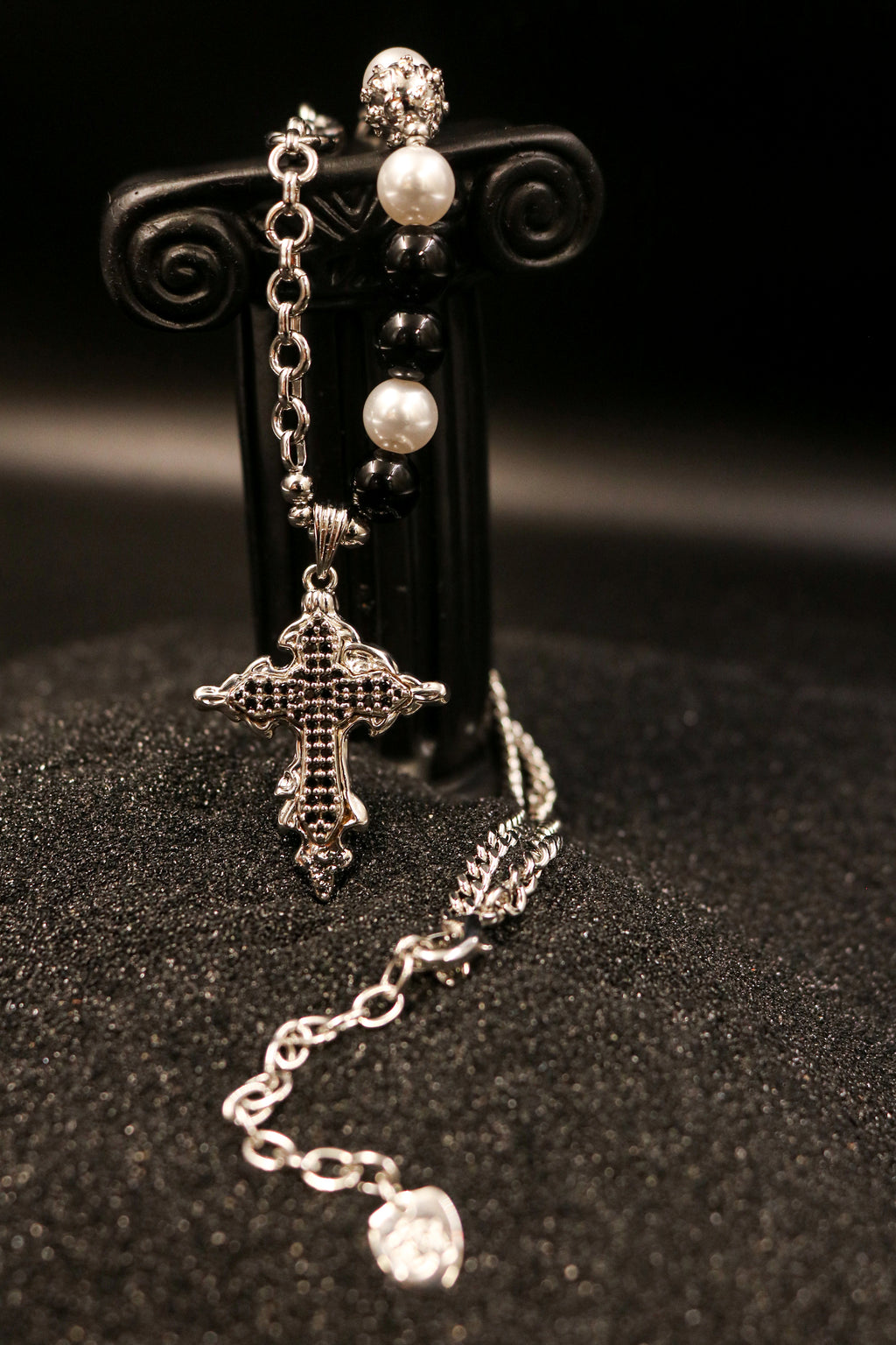 Embellished Cross Pendant Necklace
