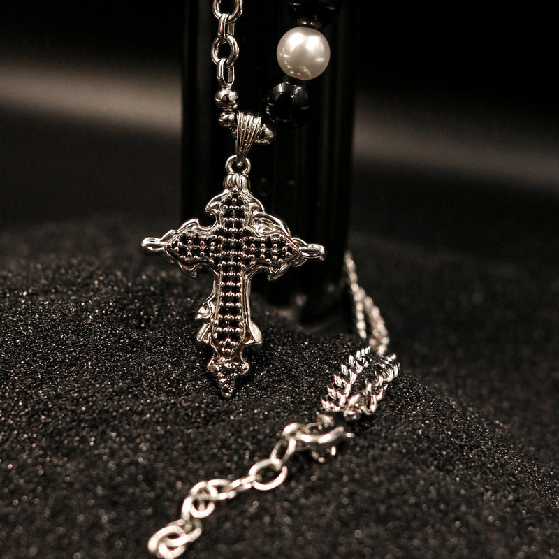 Embellished Cross Pendant Necklace