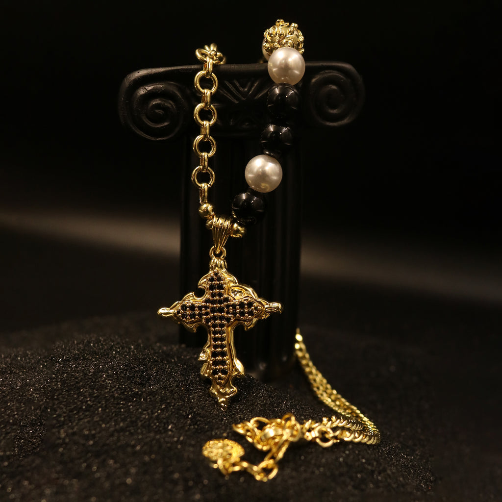 Embellished Cross Pendant Necklace