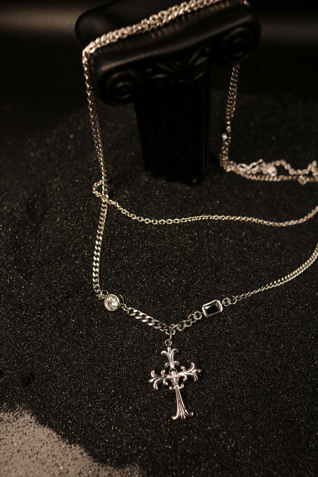 Gothic Cross Link Necklace