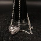 Ornate Winged Heart Chain Necklace