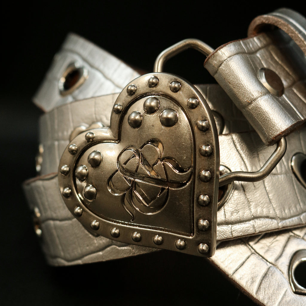 Heart Logo Eyelet Belt