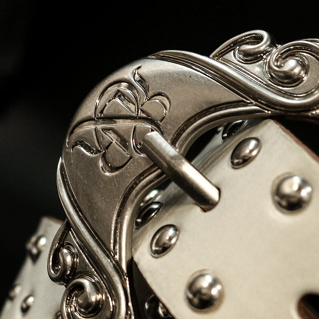 Studded Ornate Buckle Belt