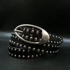 Studded Chain-Embellished Belt