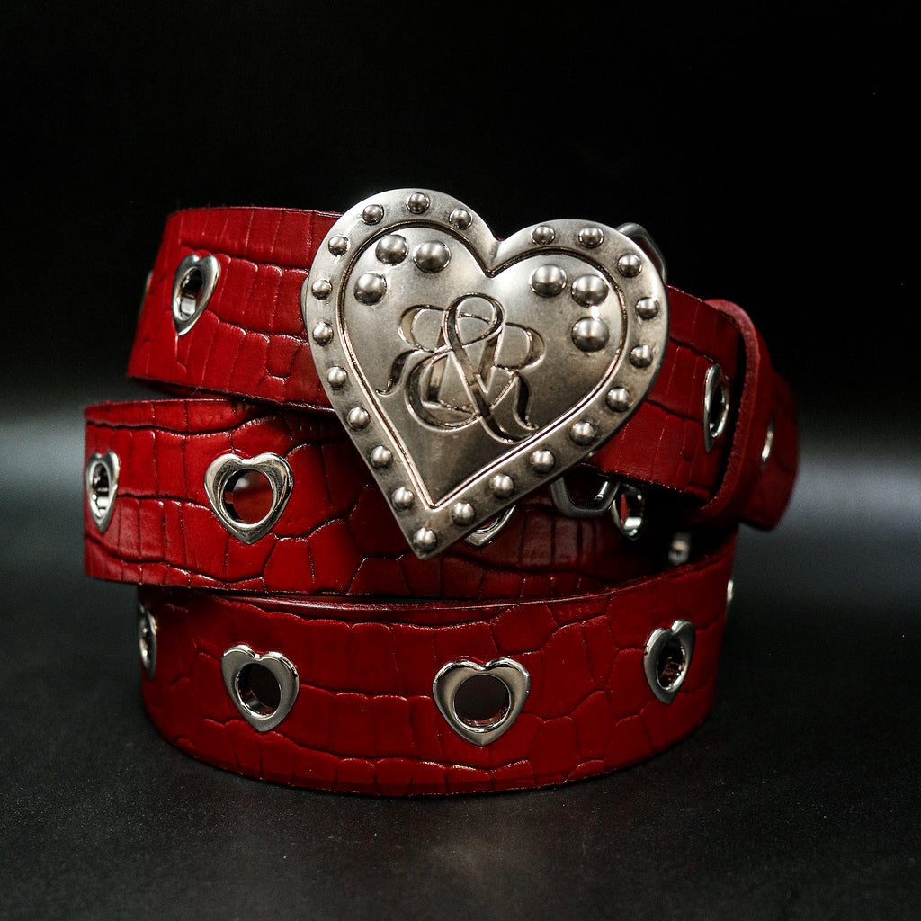 Heart Logo Eyelet Belt