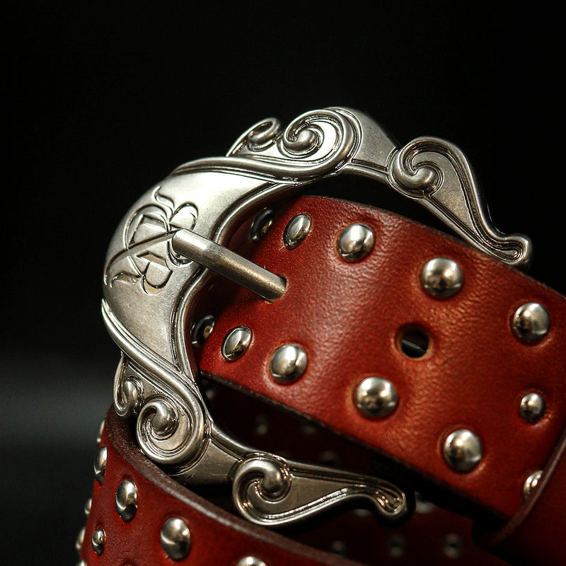 Studded Ornate Buckle Belt