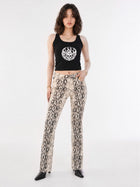 Fever Snakeskin Print Bootcut Jean