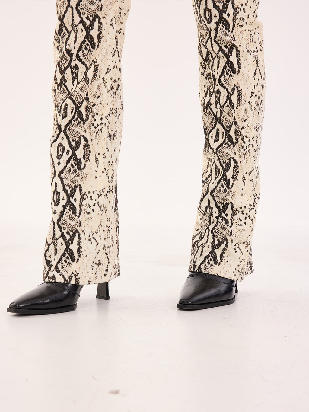 Fever Snakeskin Print Bootcut Jean