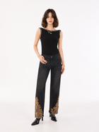 Kaia Frayed Hem Straight Jean