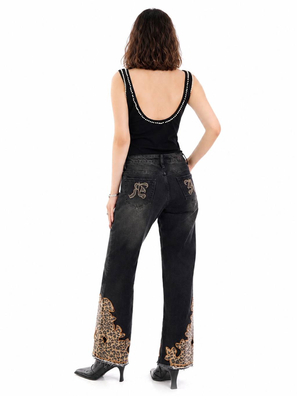 Kaia Frayed Hem Straight Jean