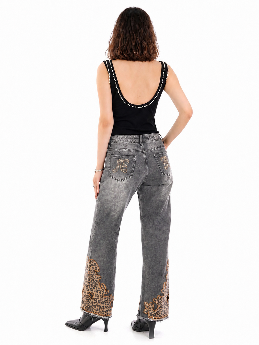 Kaia Frayed Hem Straight Jean