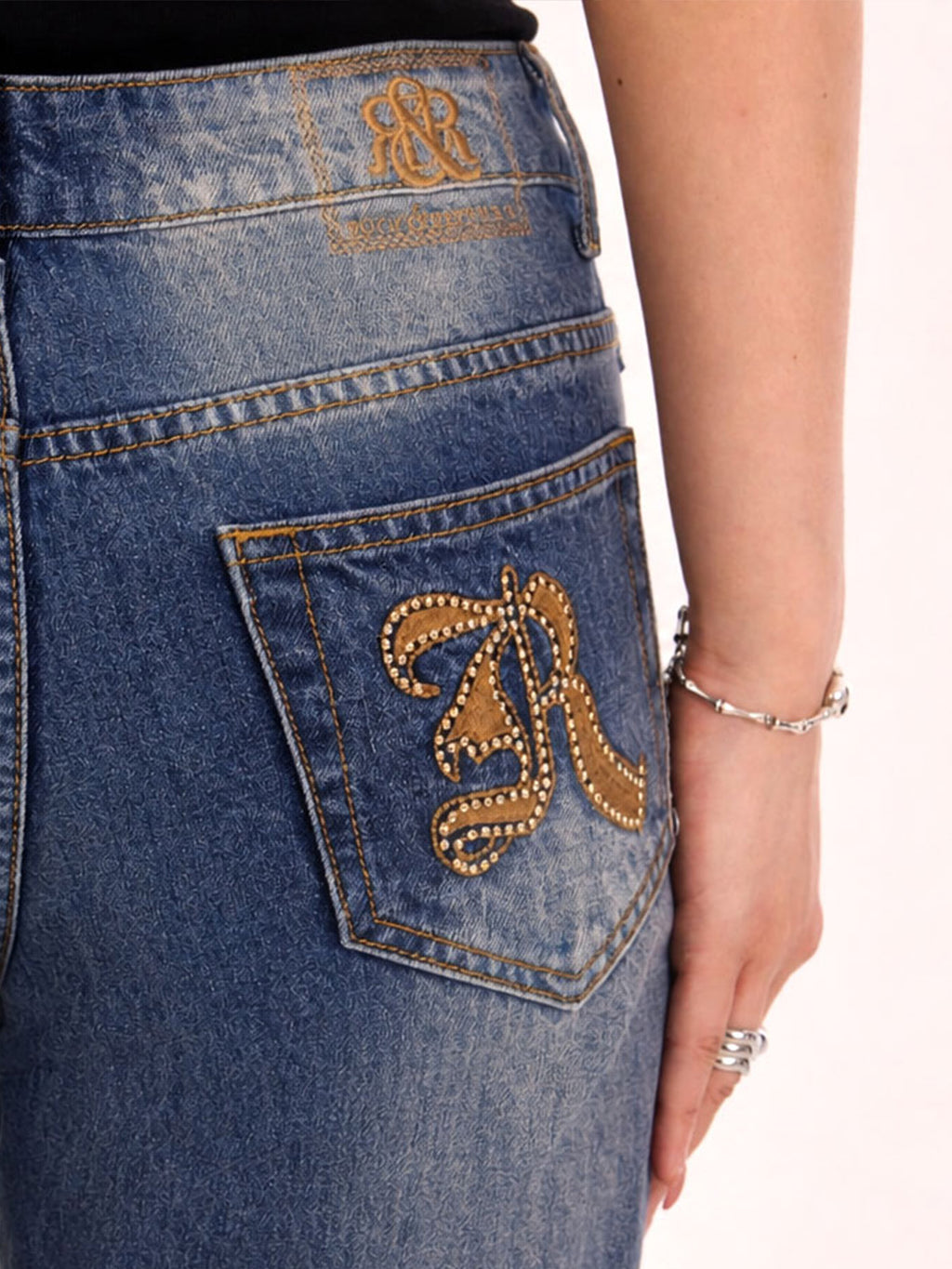 Kaia Paneled Straight Jean