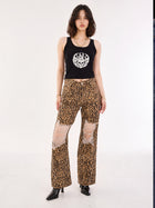 Karli Ripped Flare Jean