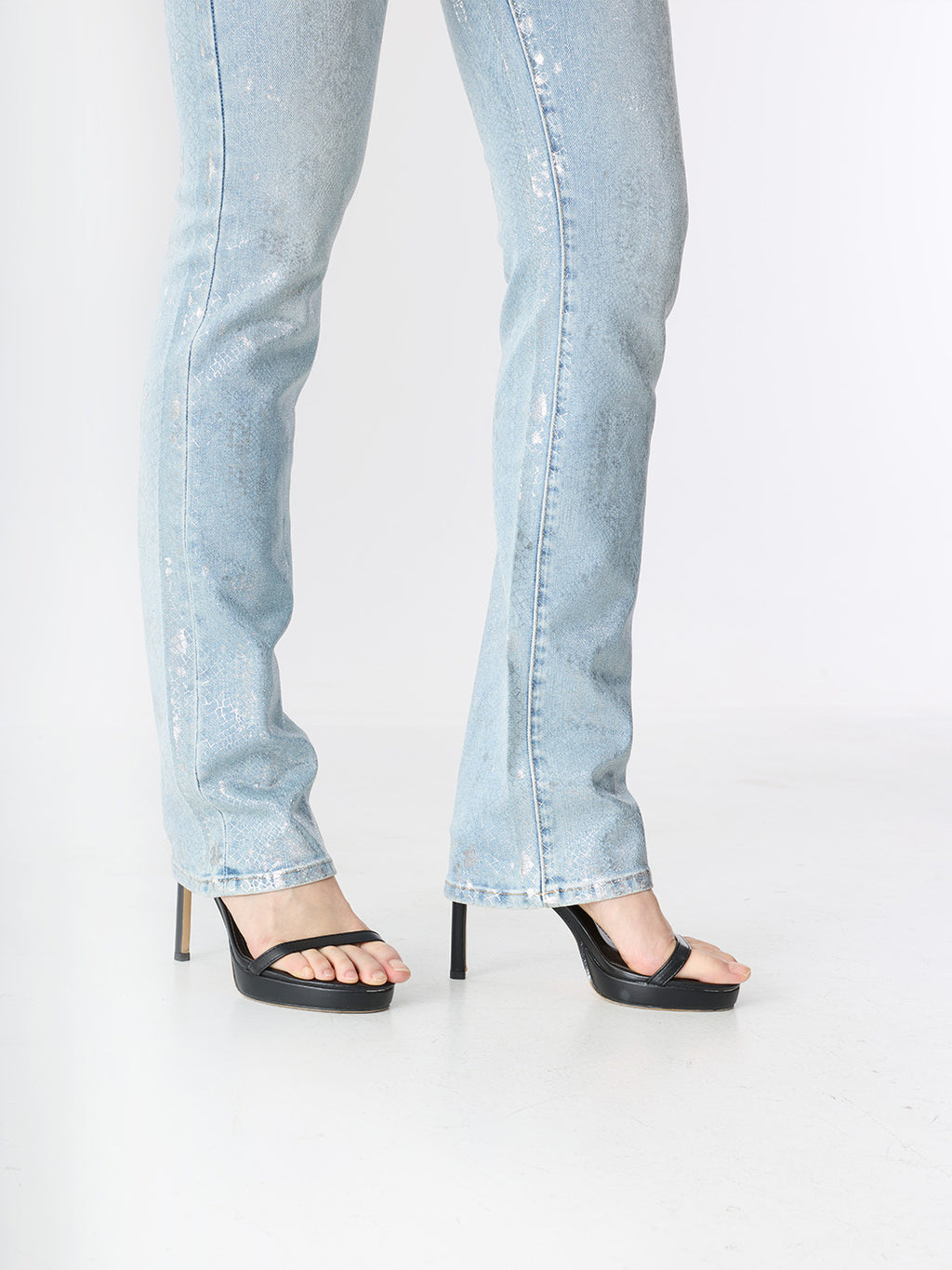 Kaia Rhinestone R Straight Jean