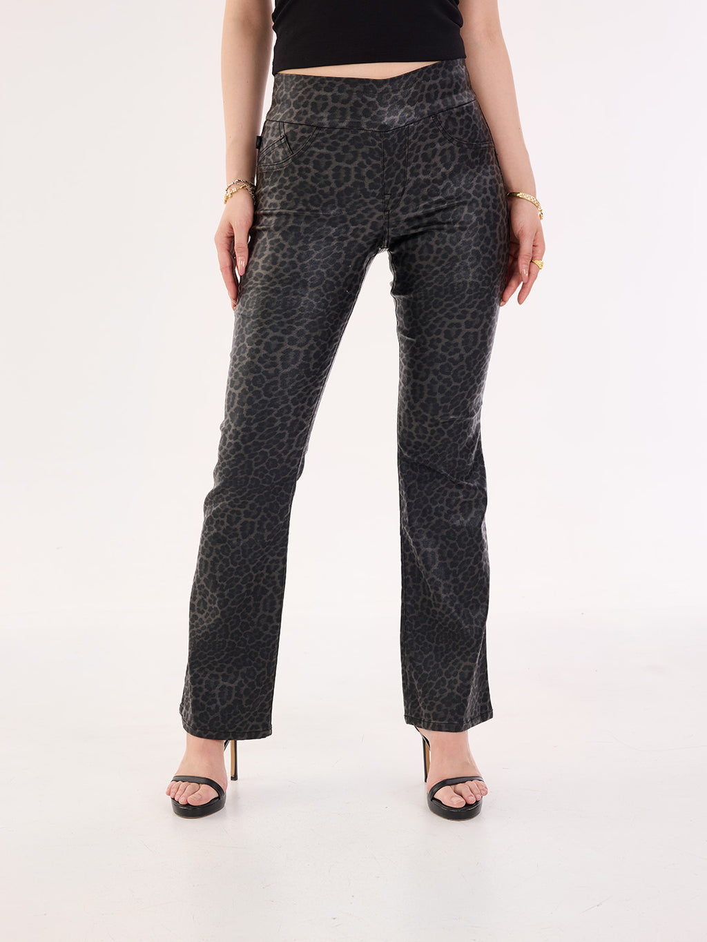 Fever Coated Black Bootcut Jean