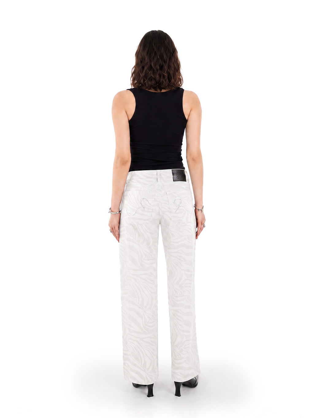 Kaia Tonal Zebra Straight Jean